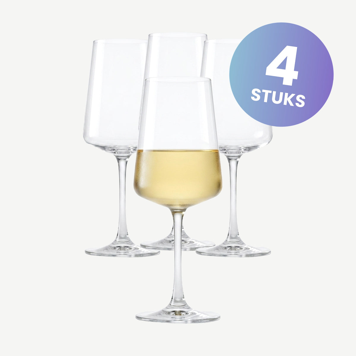 Schott Zwiesel MioVino Witte Wijnglas 38 Cl met Mousseerpunt - set van 4 glazen