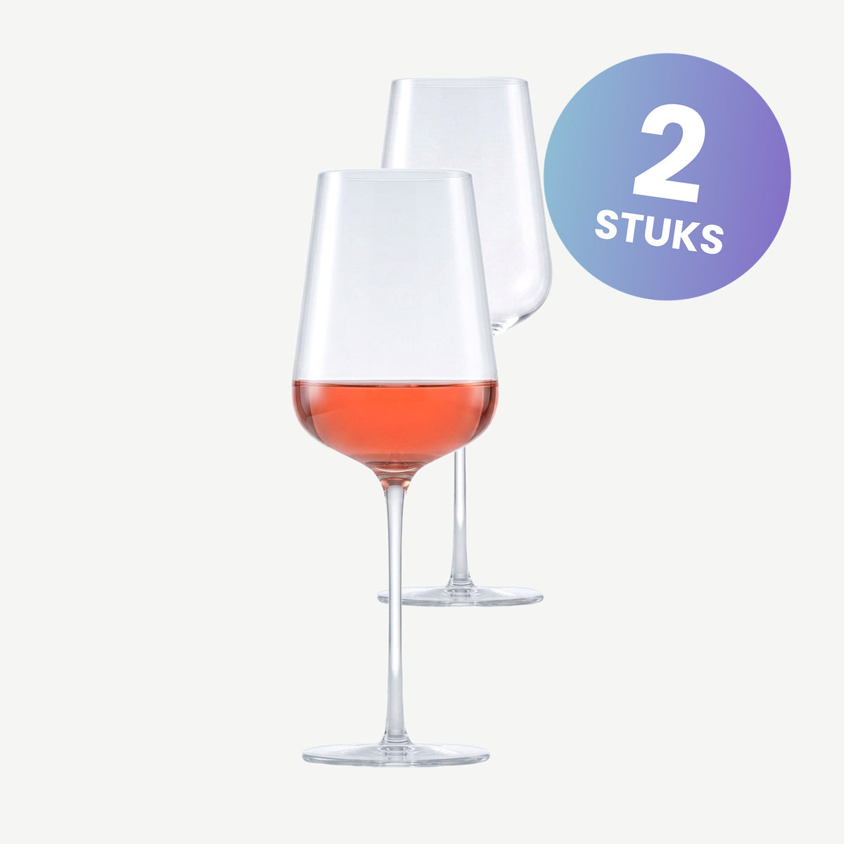 Zwiesel Glas Vervino Rieslingglas 40,6 Cl met Mousseerpunt in Geschenkverpakking - set van 2 glazen