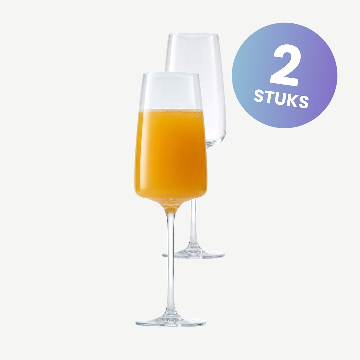Zwiesel Glas Vivid Senses Champagneglas Light & Fresh 38,8 Cl in Geschenkverpakking - set van 2 glazen