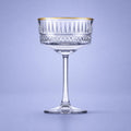 Pasabahce Elysia Champagnerglas / Coupé 26 cl Goldrand - 4 Stück