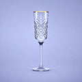 Pasabahce Timeless Champagnerglas / Flöte 17,5 cl Goldrand - 4 Stück