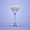 Pasabahce Timeless Martiniglas 23 cl Goldrand - 4 Stück
