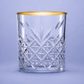 Pasabahce Timeless Tumbler 34,5 Cl Goldrand - 4 Stück