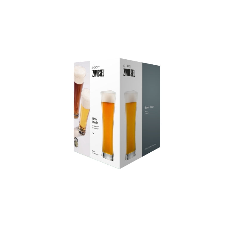 Schott Zwiesel Beer Basic Weißbierglas 50 Cl mit Eichstrich – 4 Stück