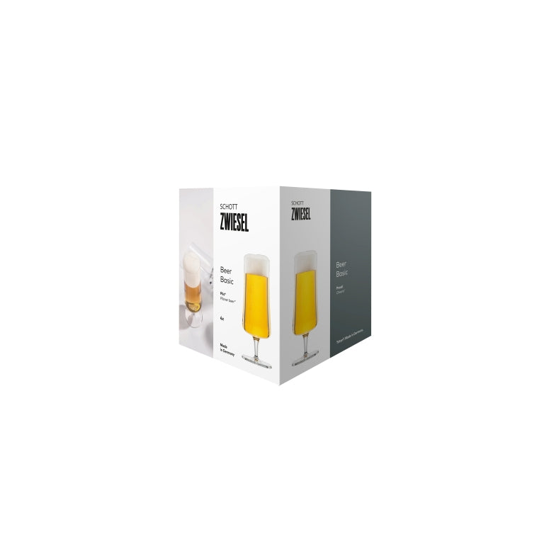 Schott Zwiesel Beer Basic Pilsnerglas 30 Cl mit Füllstrich – 4 Stück
