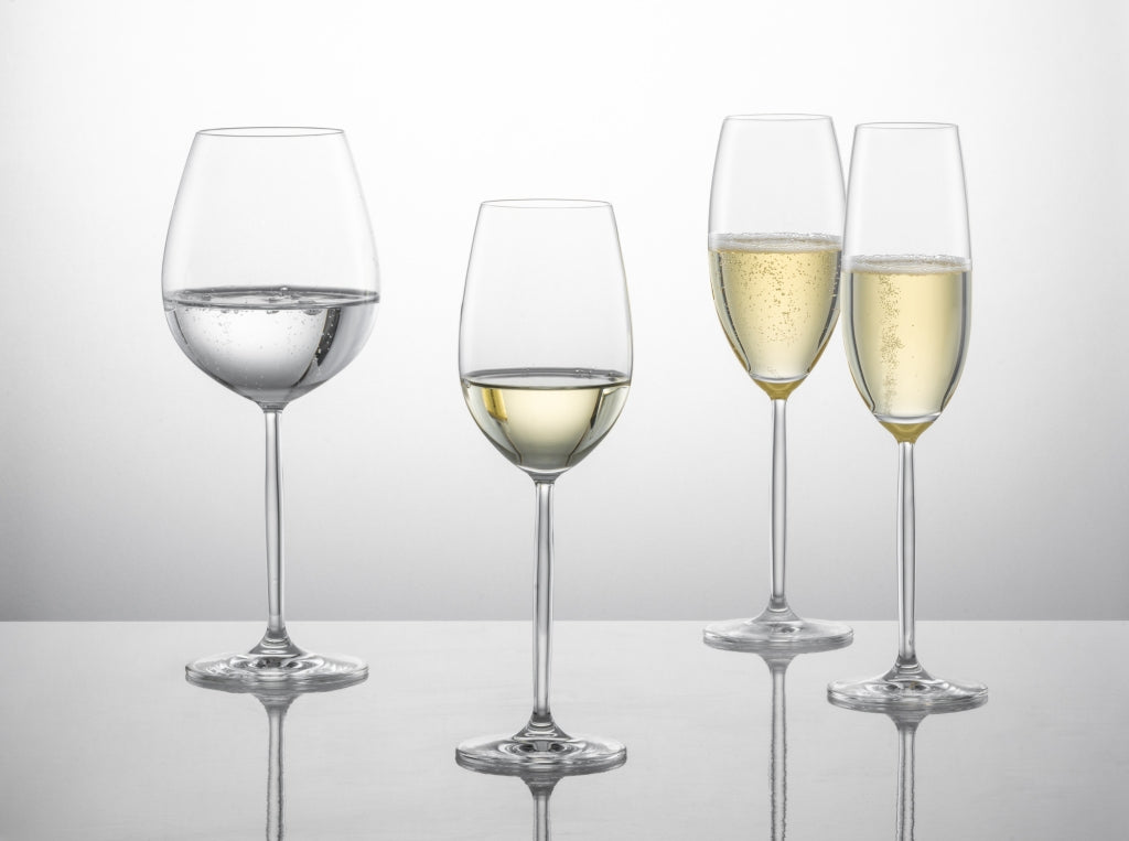 Schott Zwiesel Muse Diva Champagnerglas 21,9 Cl mit Moussierpunkt – 4 Stück