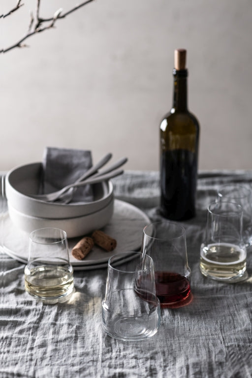 Zwiesel Glas Level Weißweintumbler 37,8 Cl mit Moussierpunkt – 2 Stück