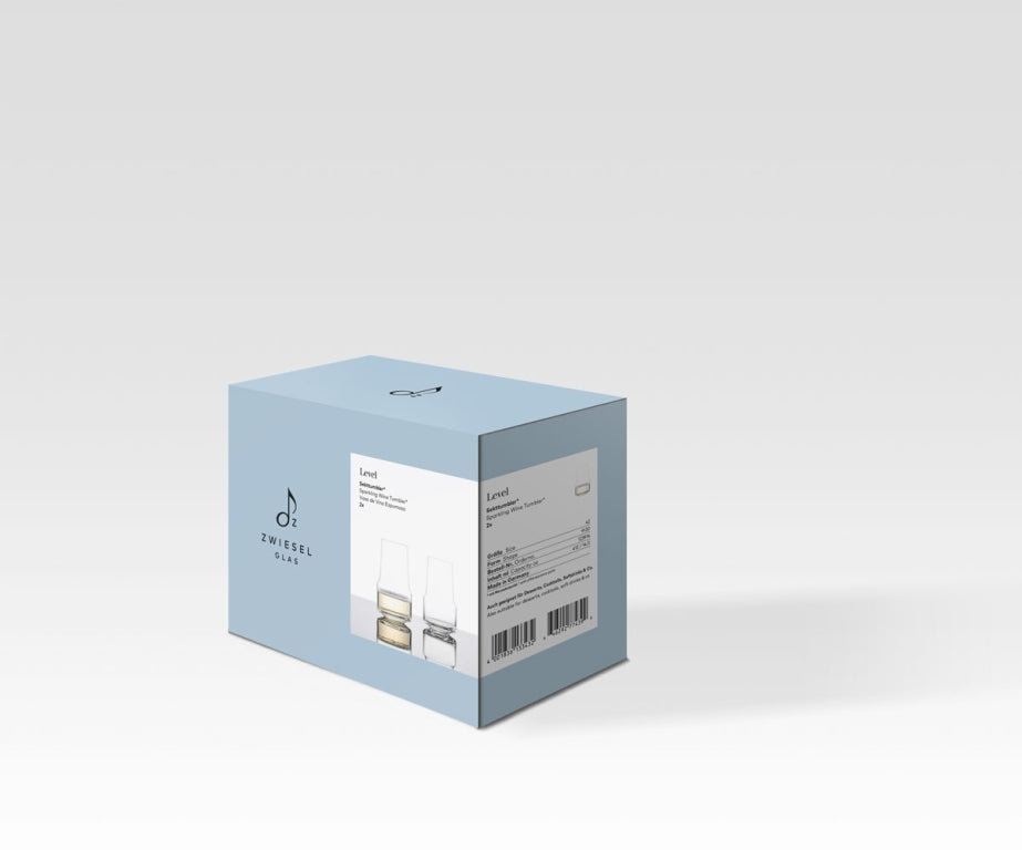 Zwiesel Glas Level Champagnertumbler 41,2 Cl mit Mousseurpunkt – 2 Stück