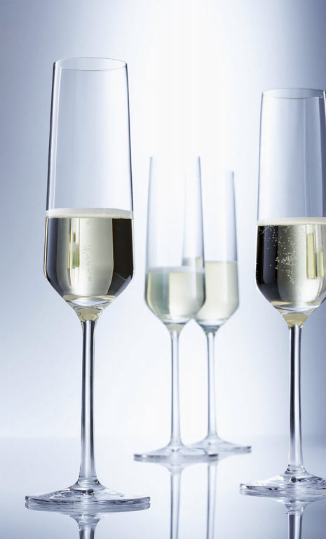 Zwiesel Glas Belfesta Champagnerglas 21,5 Cl mit Mousseurpunkt – 6 Stück