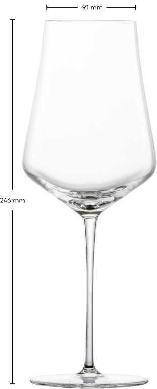 Zwiesel Glas Duo Weinglas 54,8 Cl mit Mousseurpunkt in Geschenkverpackung – 2 Stück