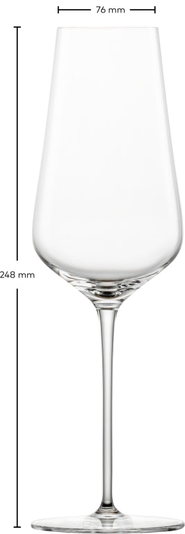 Zwiesel Glas Duo Champagnerglas 37,8 Cl mit Mousseurpunkt in Geschenkverpackung – 2 Stück