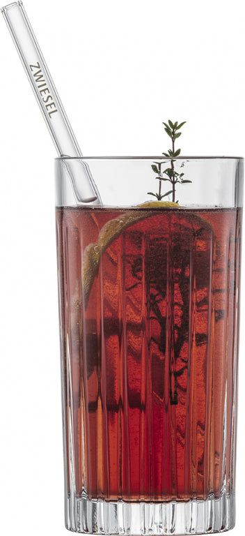Schott Zwiesel Glasstrohhalme mit Logo 21 cm – 5 Stück