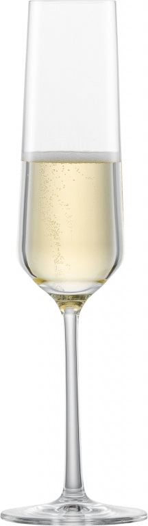 Zwiesel Glas Pure Champagnerglas 21,5 Cl mit Mousseurpunkt in Geschenkverpackung – 2 Stück