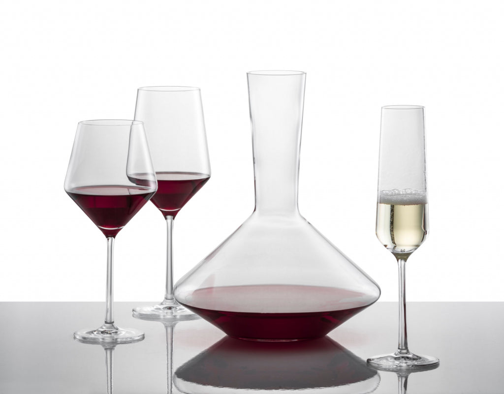 Zwiesel Glas Pure Champagnerglas 21,5 Cl mit Mousseurpunkt in Geschenkverpackung – 2 Stück