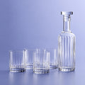 Luigi Bormioli Bach Whiskeykaraffe 70 cl - 4x Tumbler D.O.F. 33,5 cl - 5 Stück