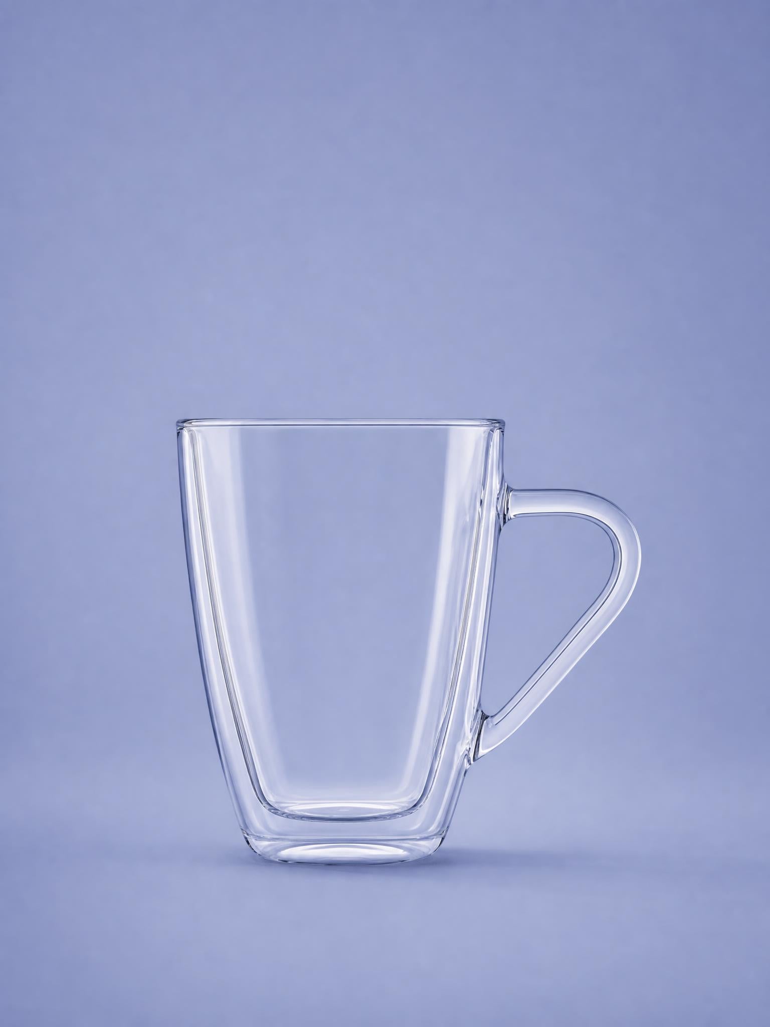 Luigi Bormioli Thermic Glass Kaffeeglas Henkelbecher 32 Cl - 2 Stück
