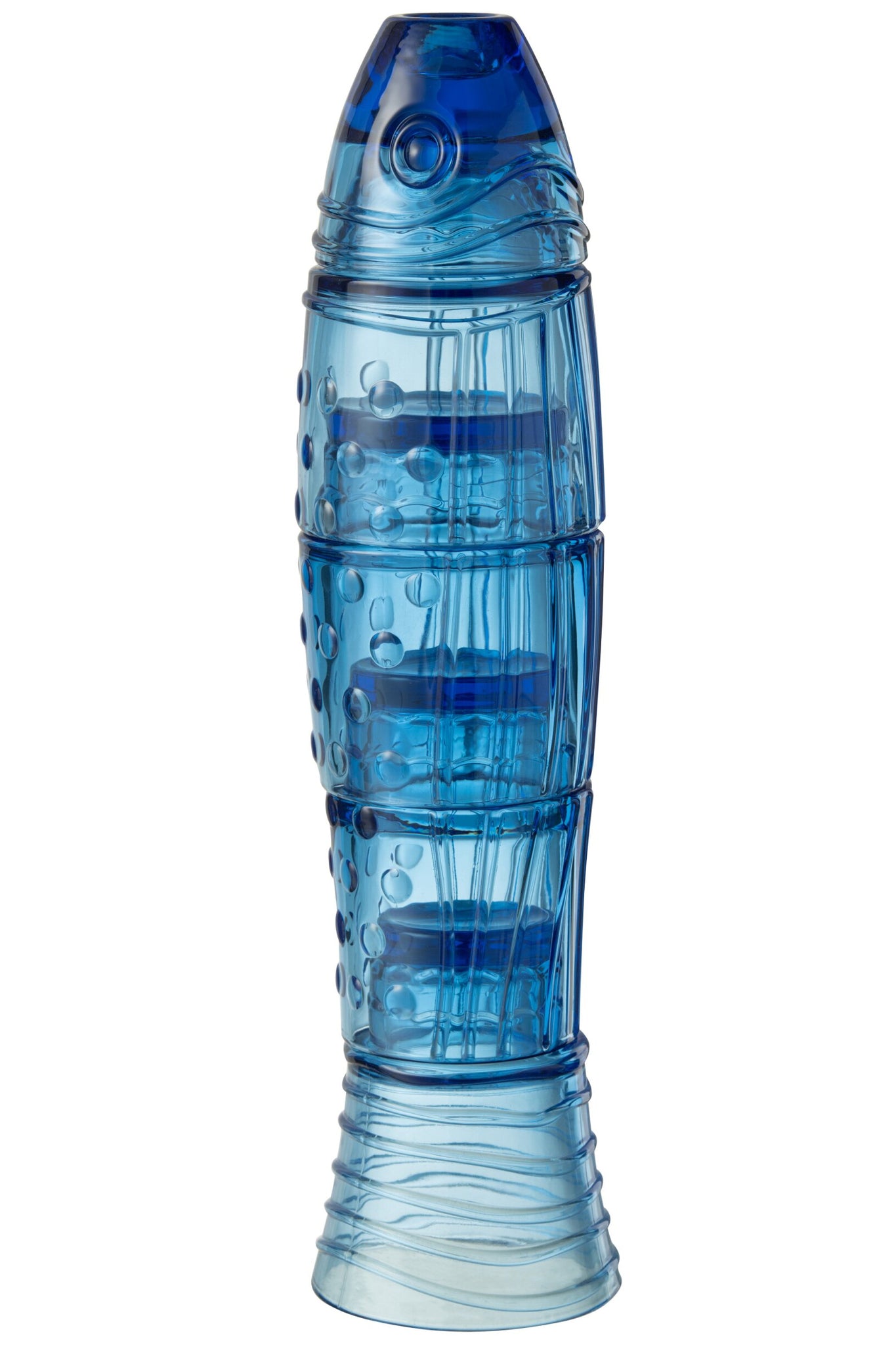 J-Line Fisch-Coupéglas Hoch Blau