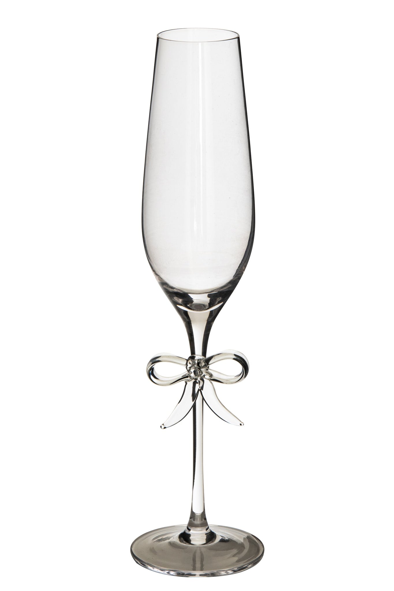 J-Line Champagnerglas Schleife Transparent