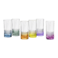RCR Brillante Colour Longdrinkglas 37 cl Farbe – 6 Stück