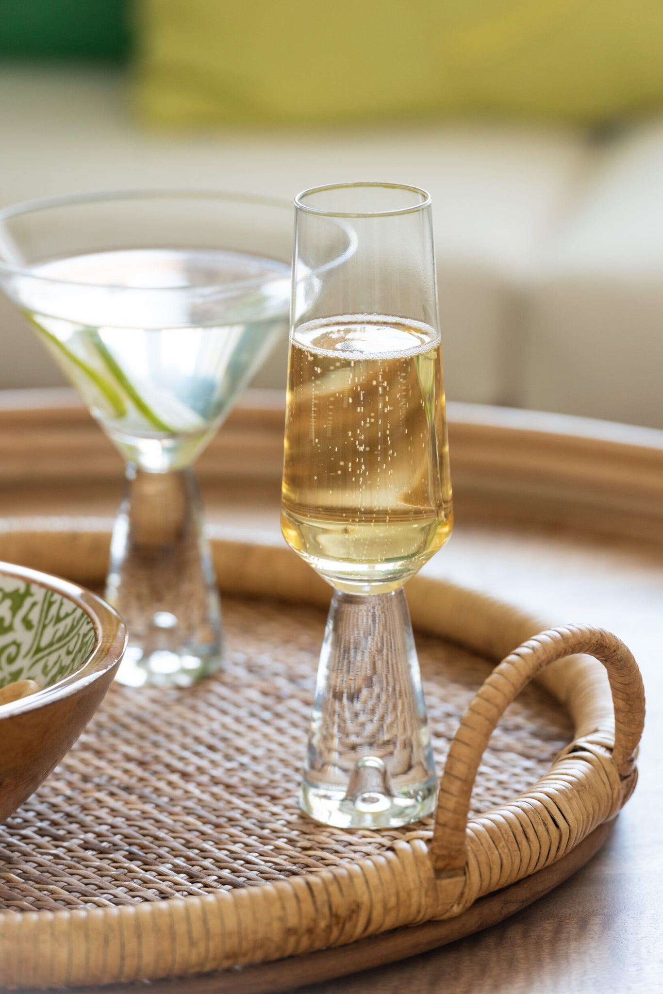 J-Line Walker Champagnerglas Transparent