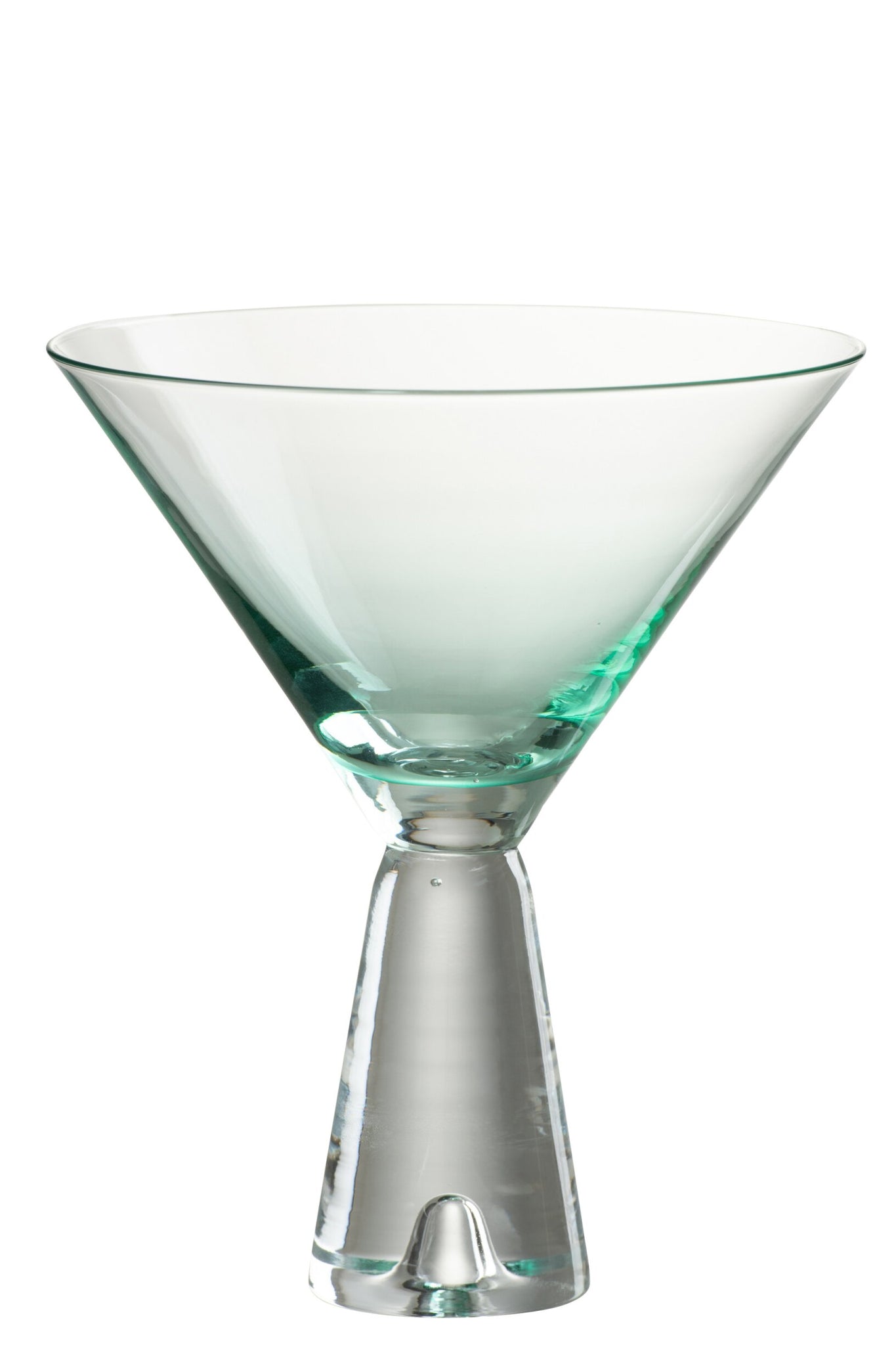J-Line Lewis Cocktailglas Transparent/Azurblau