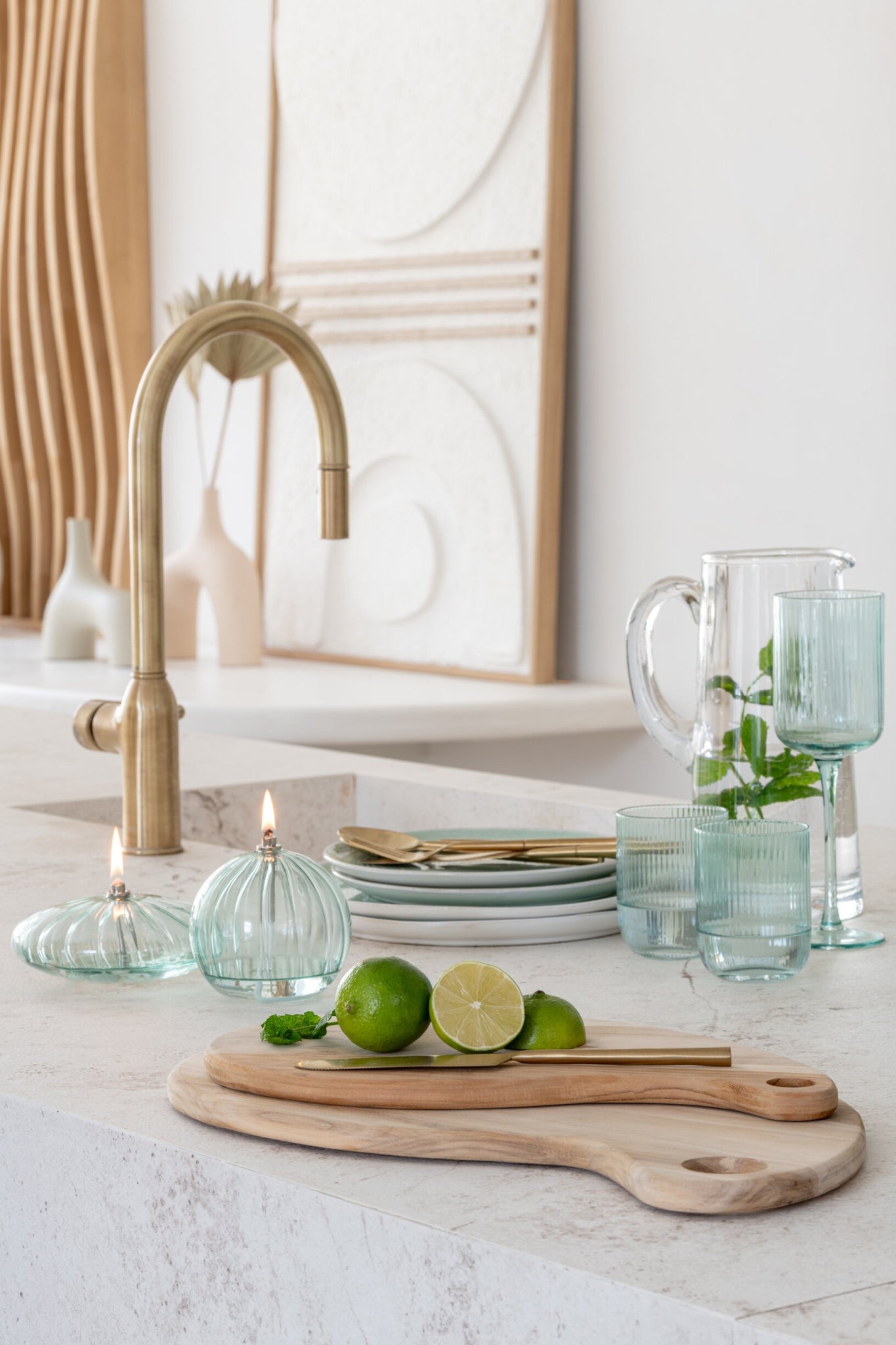 J-Line Kyle Wasserglas Mint