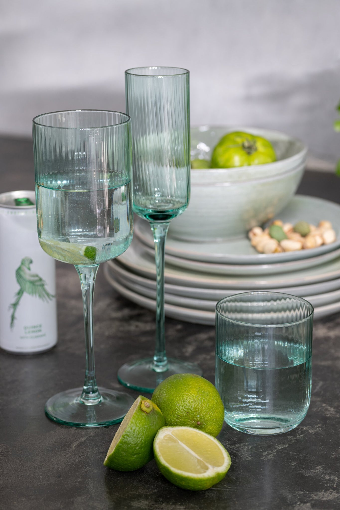 J-Line Louise Champagnerglas 18 Cl Mint