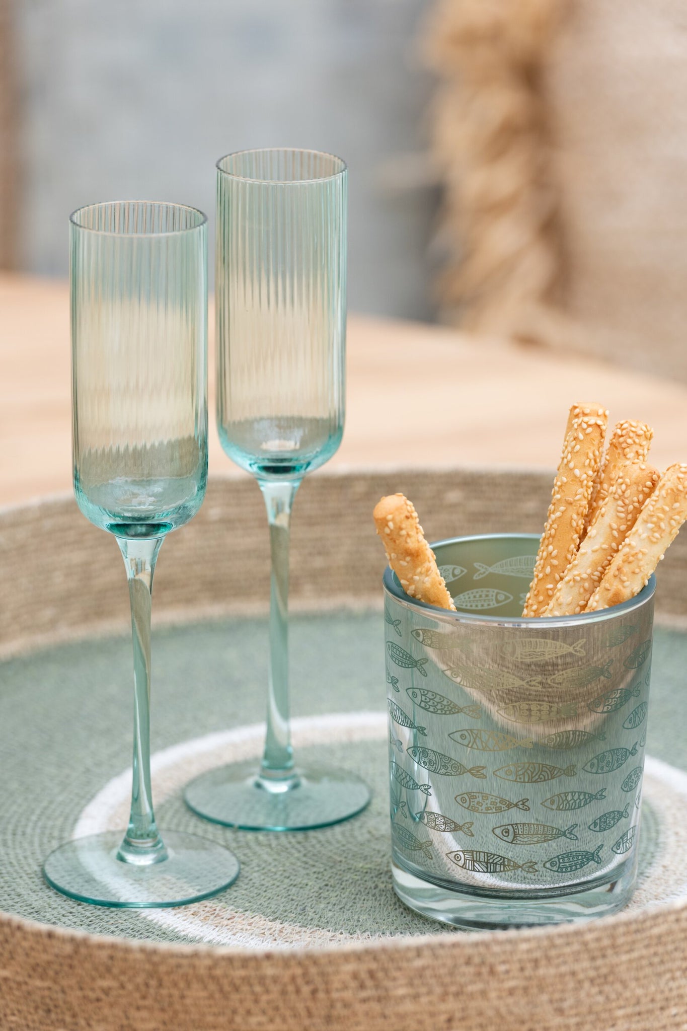 J-Line Louise Champagnerglas 18 Cl Mint