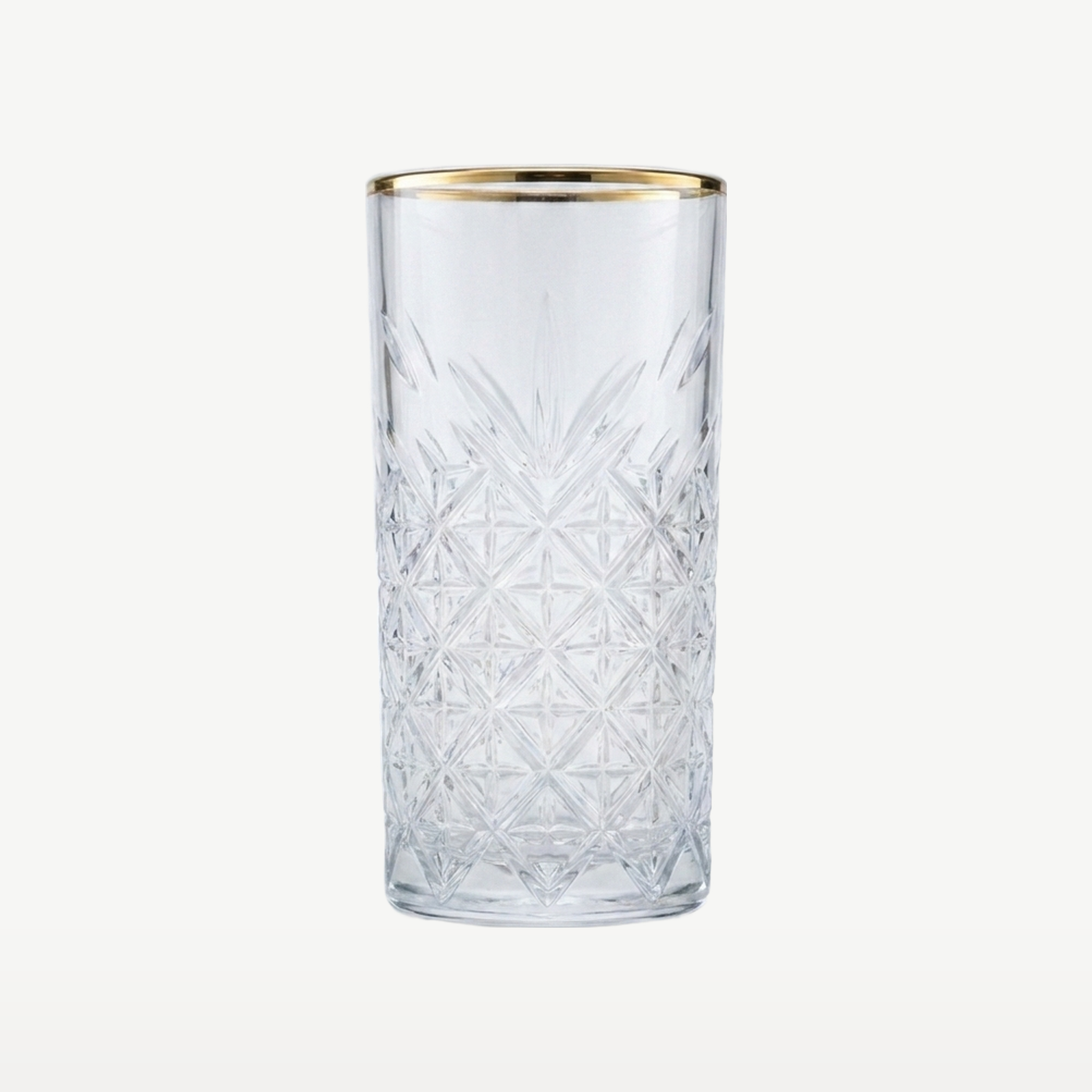 Pasabahce Timeless Longdrinkglas 45 Cl Gouden Rand - Glazen.nl