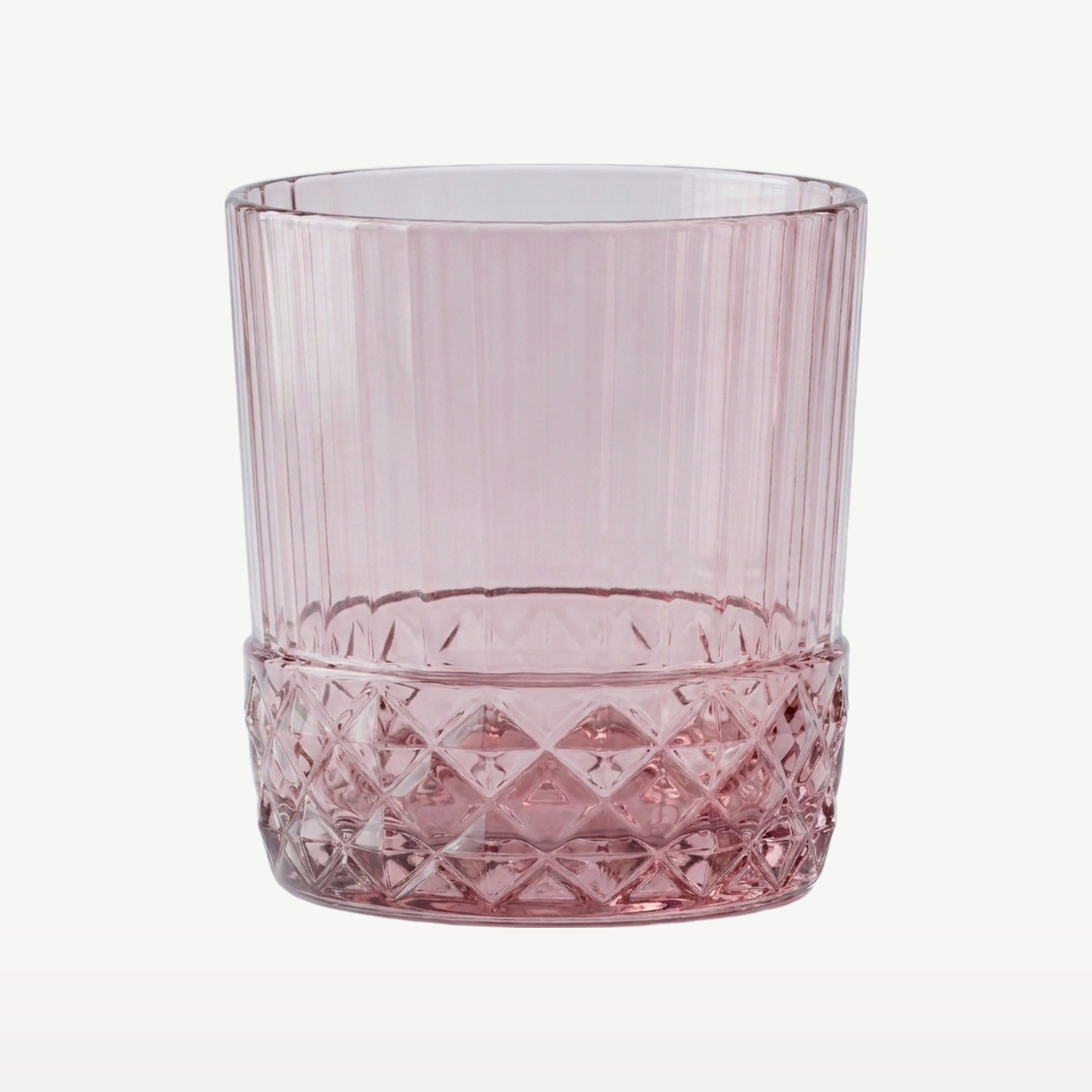 Bormioli Rocco America'20S Tumbler 37 Cl Roze - 6 Stuks - leeg - Glazen.nl
