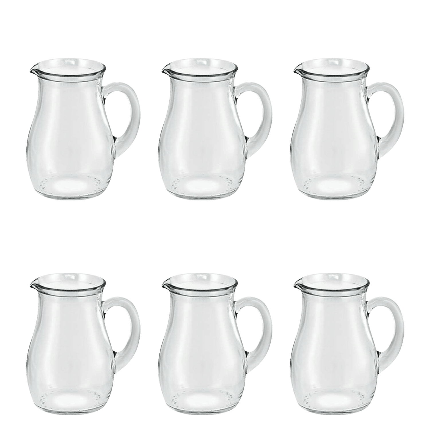 Borgonovo Roxy Kan 1 Liter - 6 Stuks - Glazen.nl