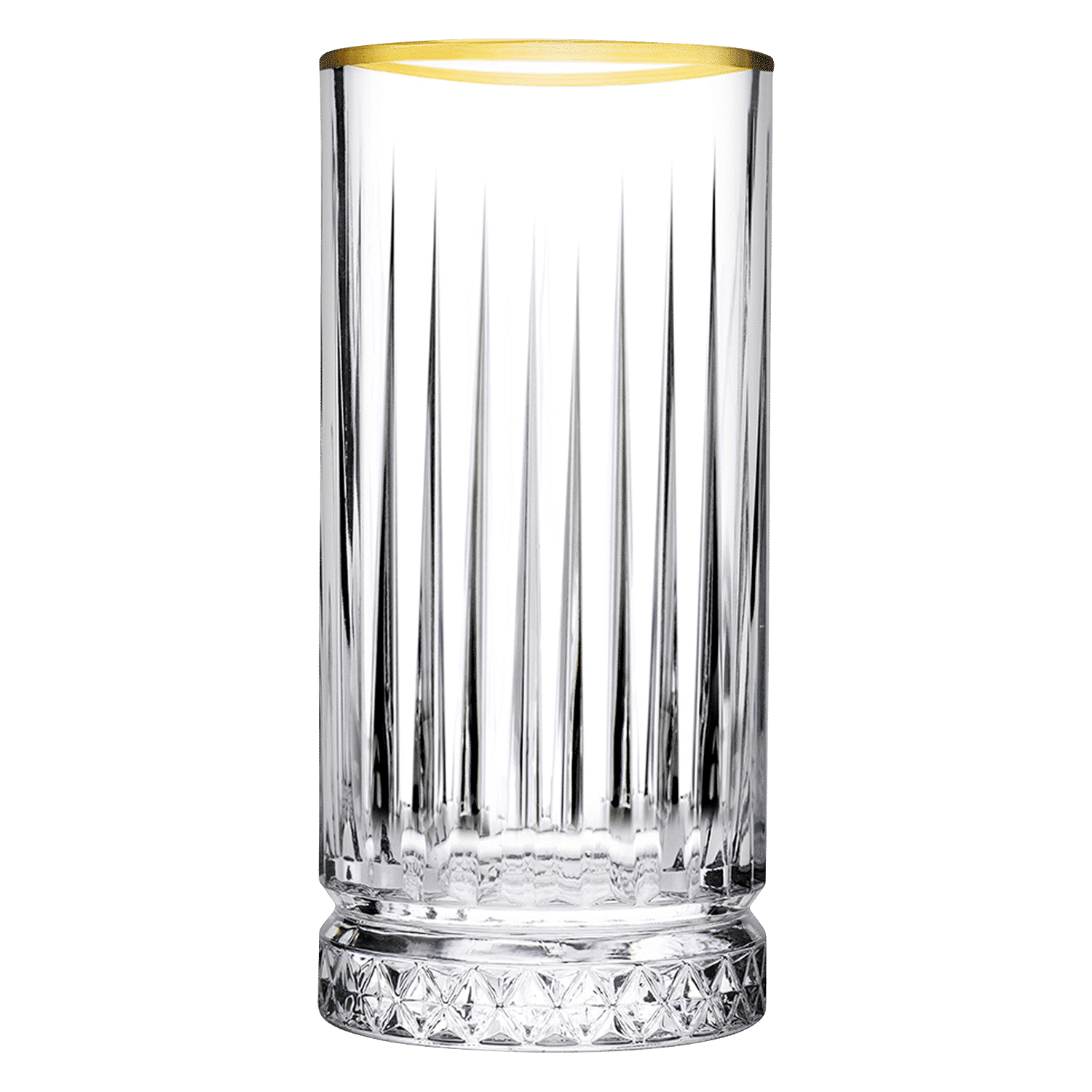 Pasabahce Elysia Longdrinkglas 28 Cl Gouden Rand - 4 Stuks - Glazen.nl
