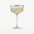 Pasabahce Elysia Champagnerglas / Coupé 26 cl Goldrand - 4 Stück