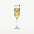 Pasabahce Timeless Champagnerglas / Flöte 17,5 cl Goldrand - 4 Stück