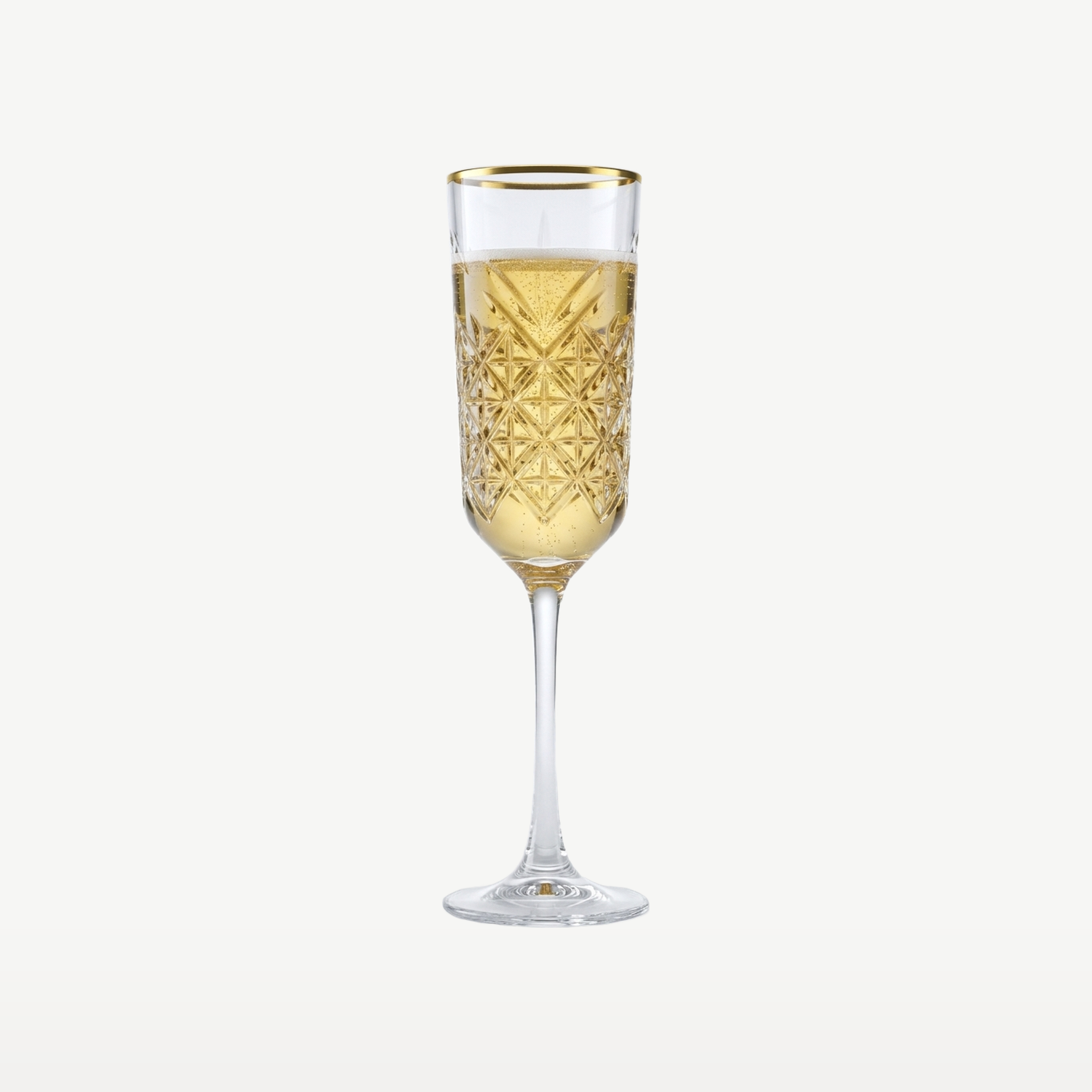 Pasabahce Timeless Champagneglas / Flute 17,5 Cl Gouden Rand - 4 Stuks - Glazen.nl