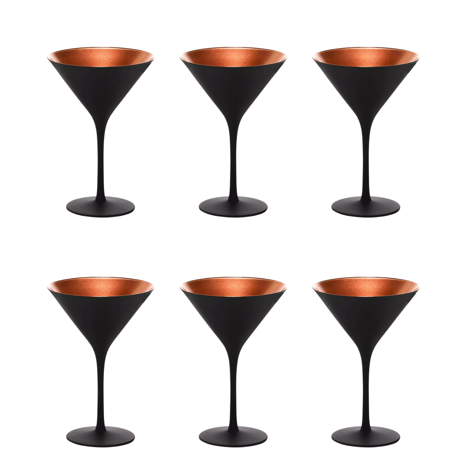 Stölzle Lausitz Elements Cocktailglas 24 cl Schwarz - 6 Stück
