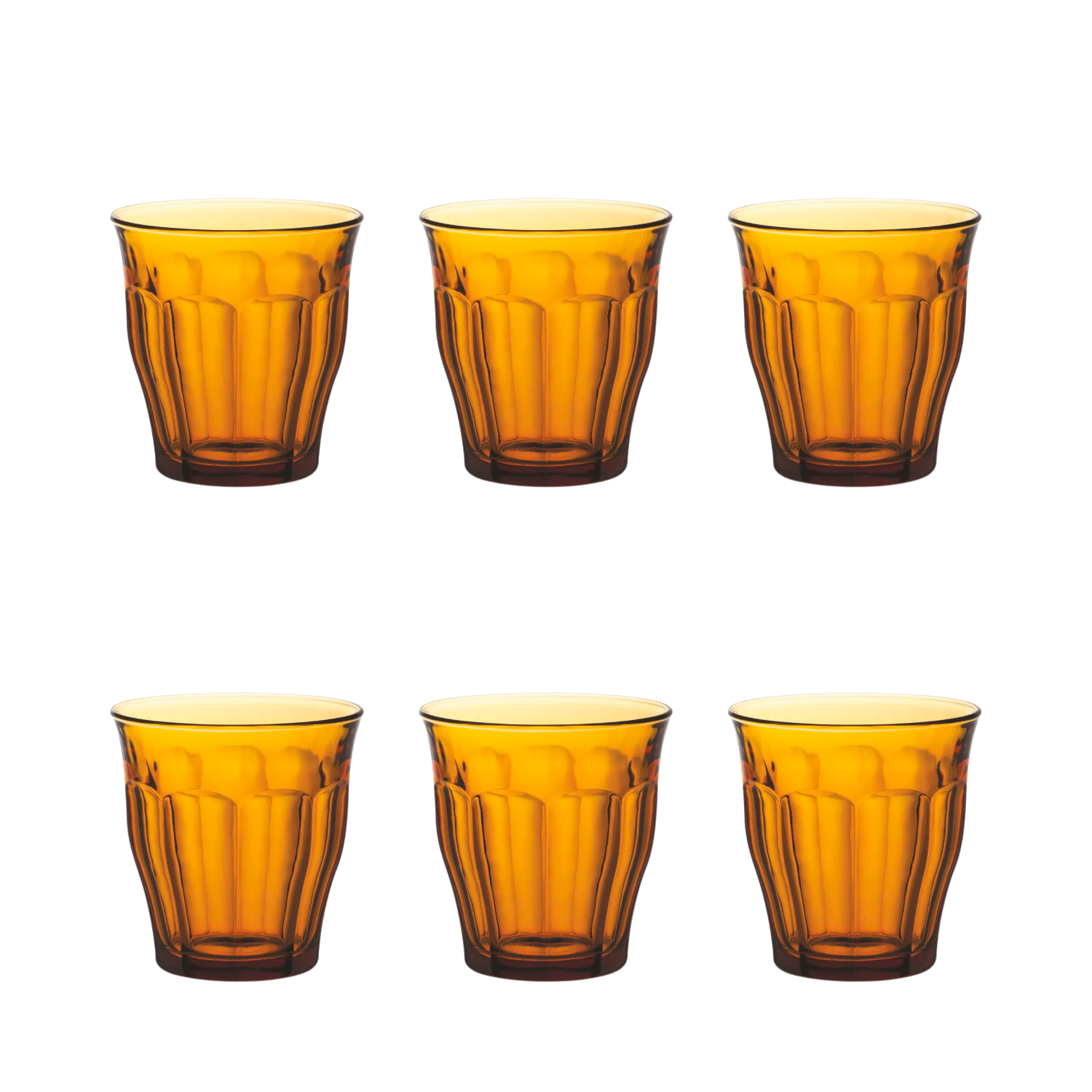 Duralex Picardie Trinkbecher 25 cl Gelb – 6 Stück