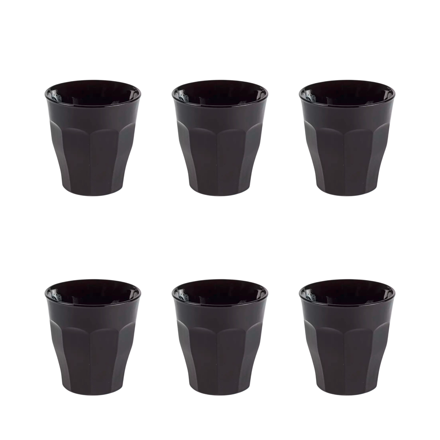 Duralex Picardie Trinkglas 25 cl Schwarz - 6 Stück