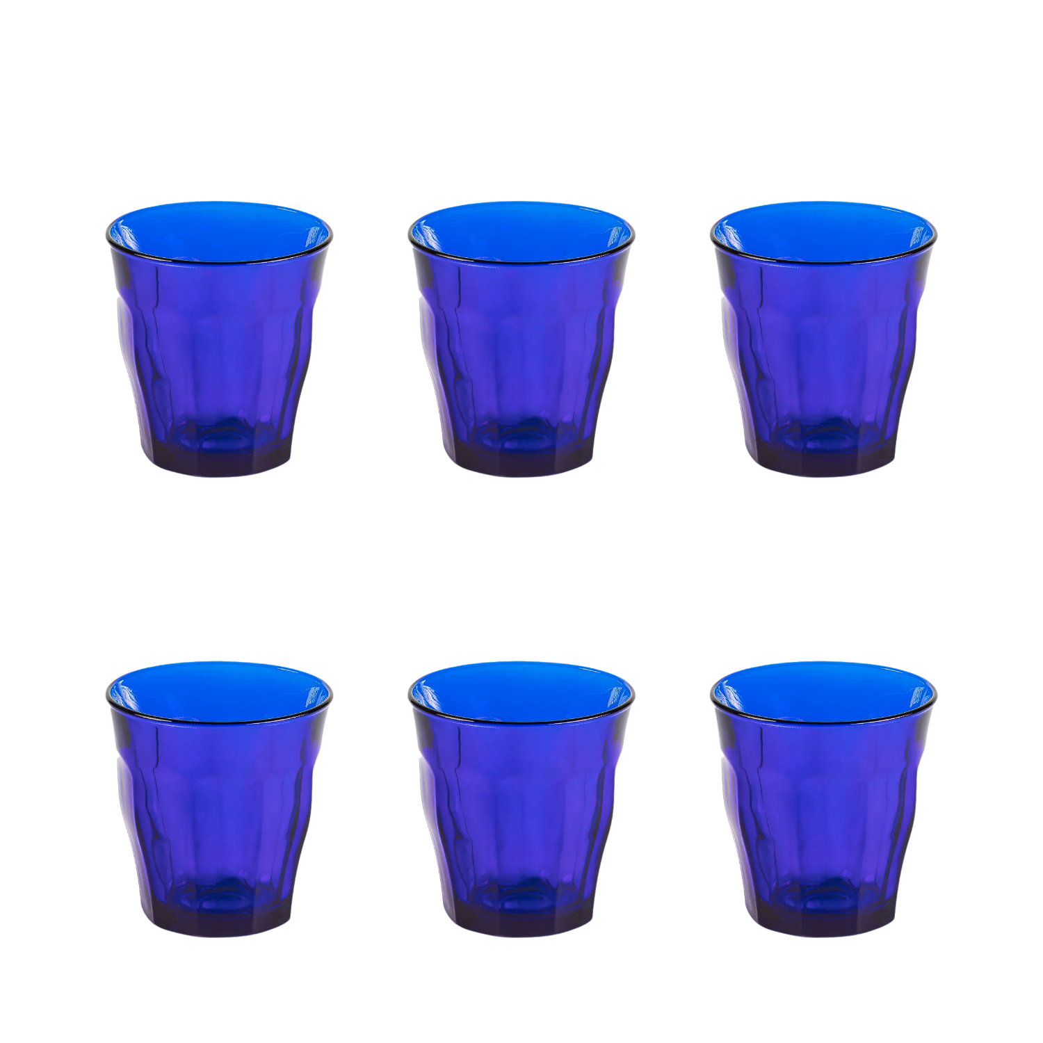 Duralex Picardie Trinkbecher 25 cl Blau – 6 Stück