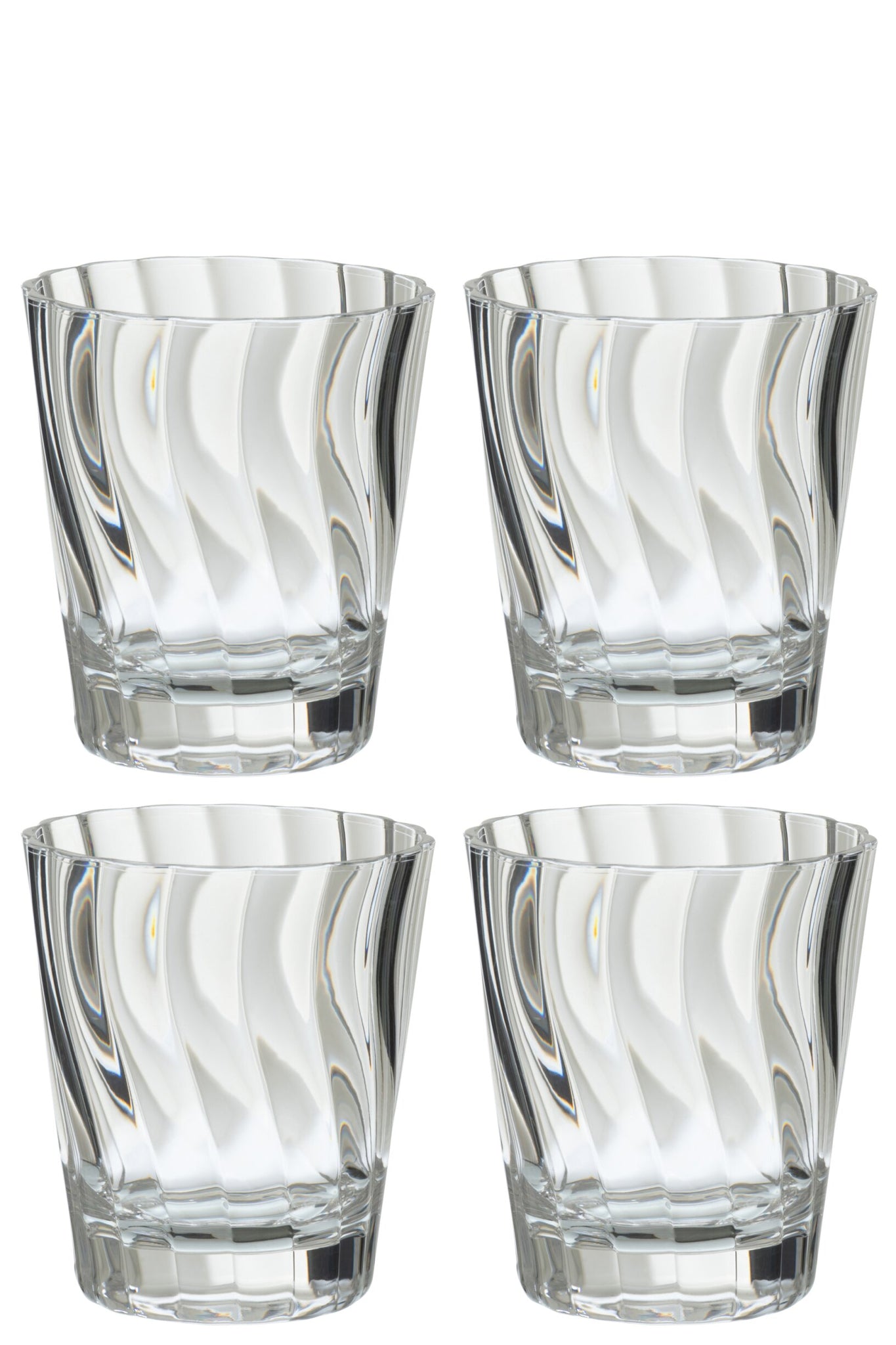 J-Line Wasserglas 42,5 Cl Unzerbrechlich Transparent - 4 Stück