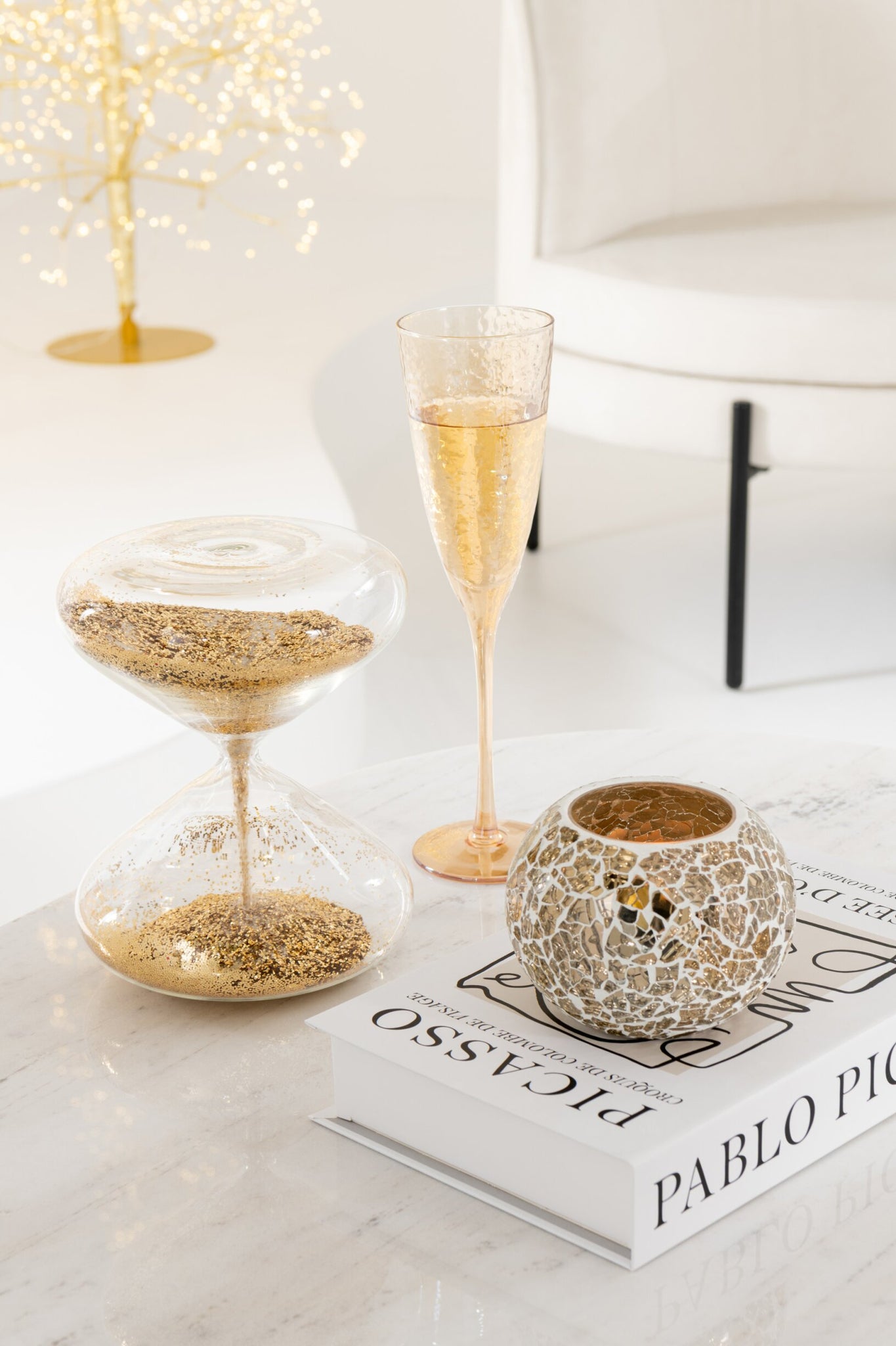 J-Line Champagnerglas Goldfarben