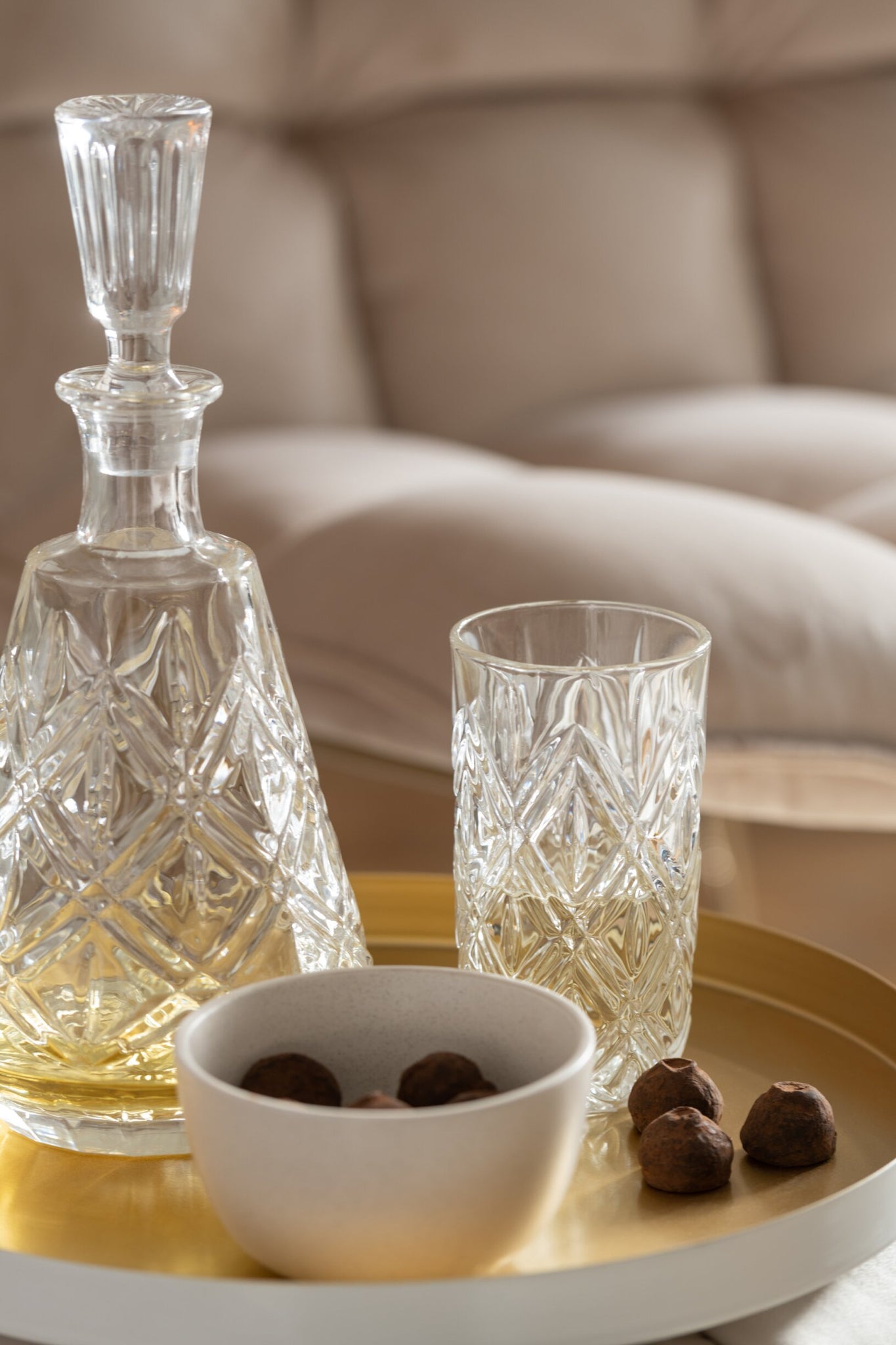 J-Line Anna Hohes Wasserglas Transparent