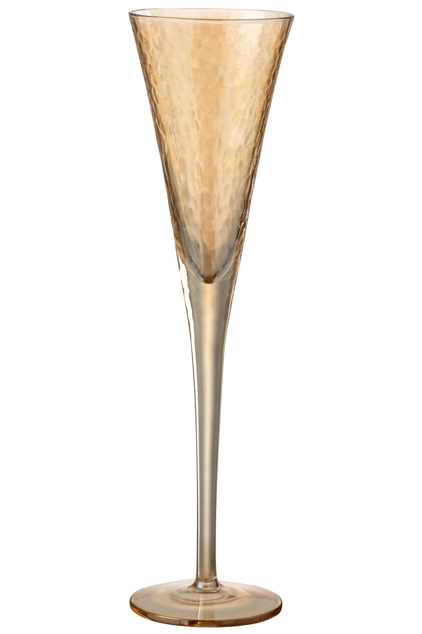 J-Line Champagnerglas Unregelmäßig Bernstein