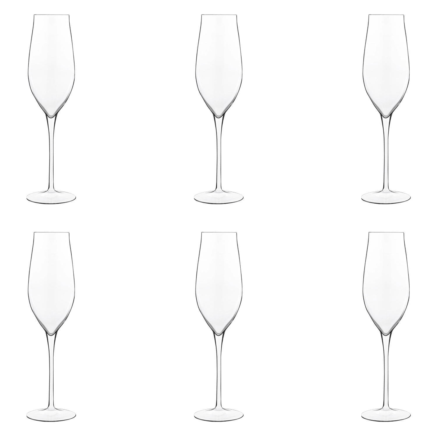 Luigi Bormioli Vinea Champagneglas / Flute 27 Cl Franciacorta - Pinot Nero - 6 Stuks - Glazen.nl
