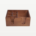 Bar Professional Walnut Wood Bar Caddy 6-Compartment 26 Cm