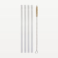Bar Professional Glass Straws 14 cm with Cleaning Brush Set