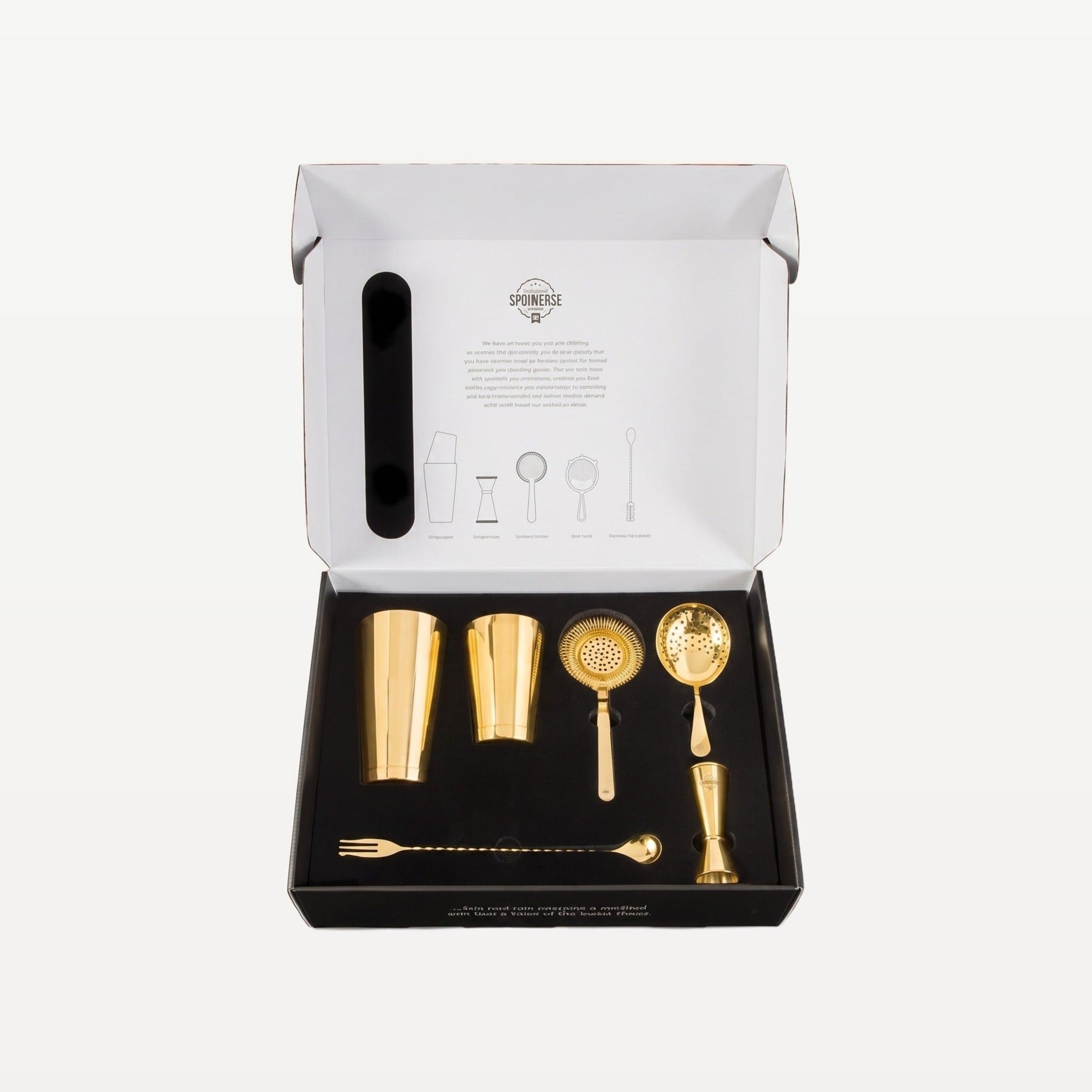 Bar Professional Speakeasy Cocktailset Goud Geschenkset