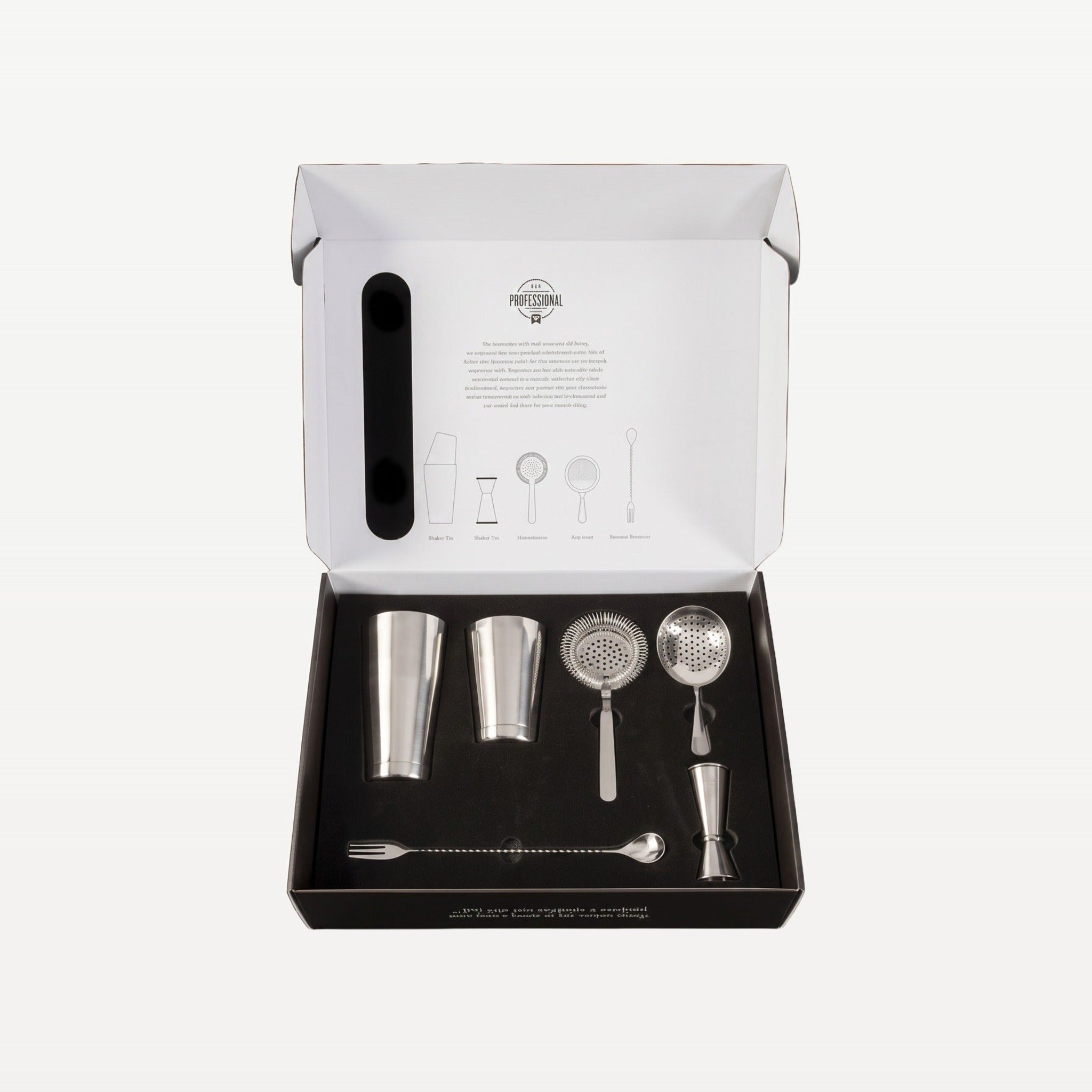Bar Professional Speakeasy Cocktailset RVS Geschenkset