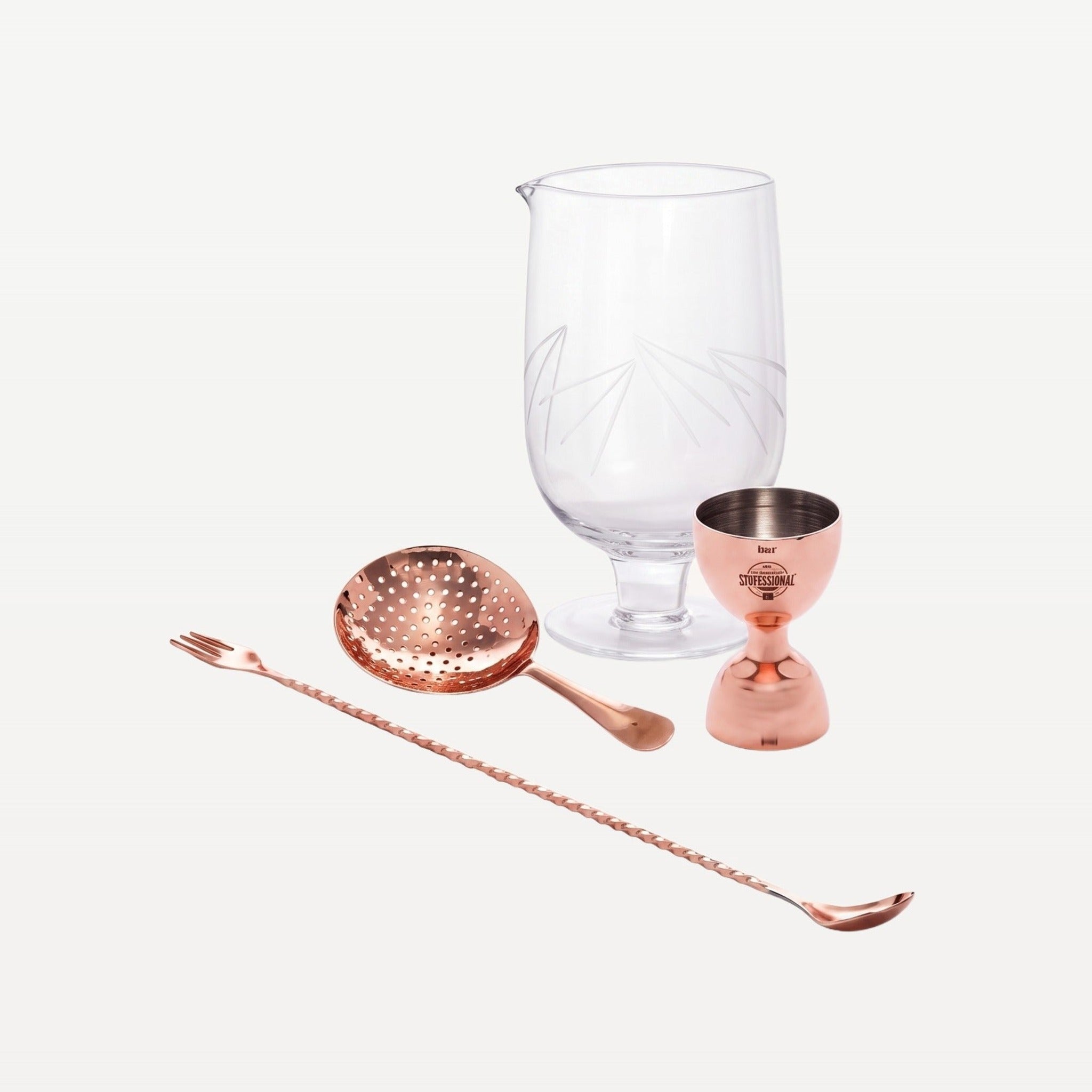 Bar Professional Cocktailset Koper 4-Delig
