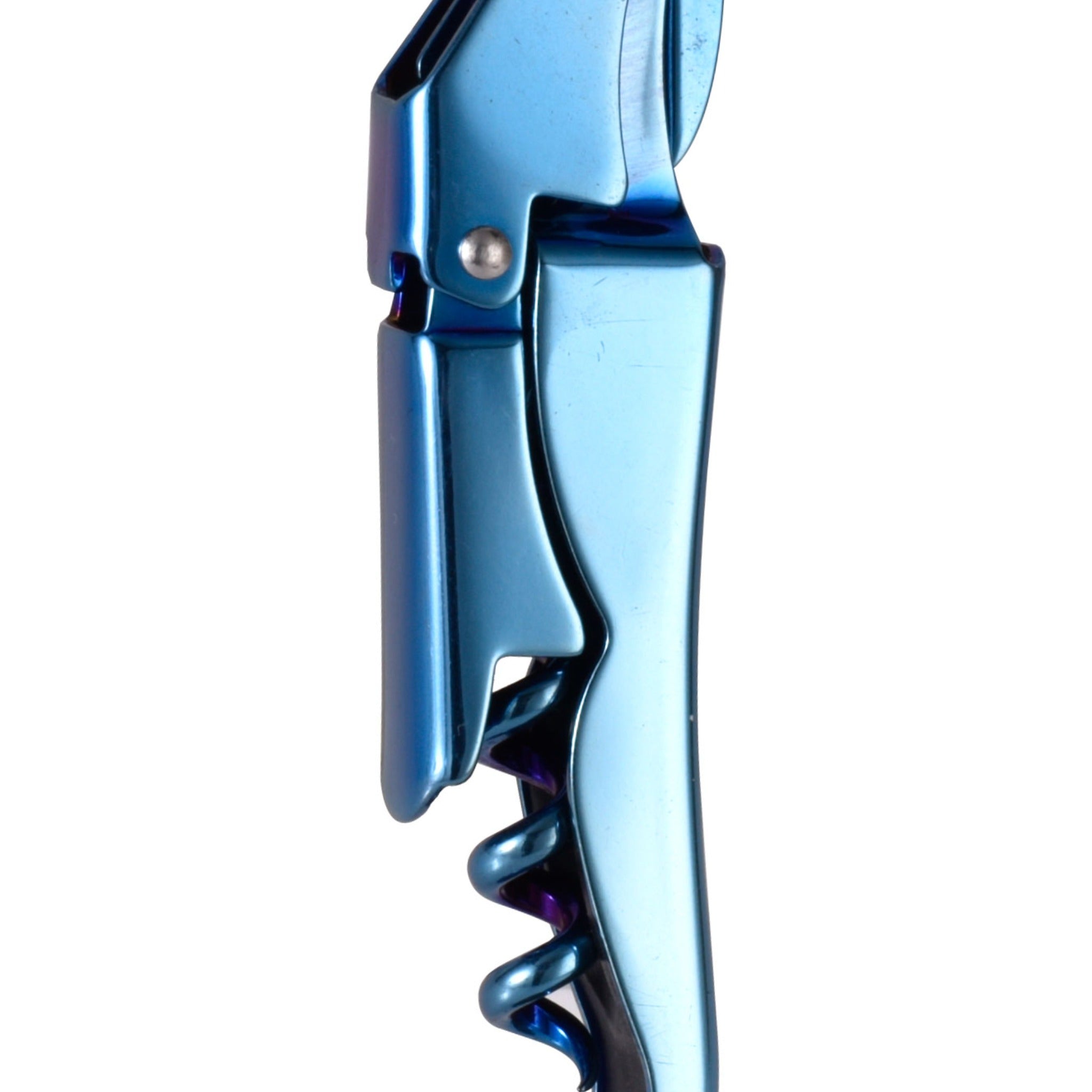 Bar Professional Sommelier Kurkentrekker Blauw dichtgeklapt